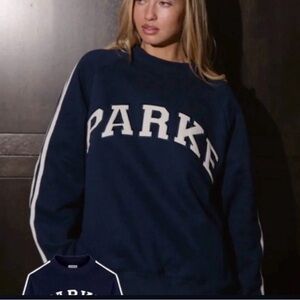 Parke Sport Stripe Varsity Fleece Mockneck-Sold out online L/XL
